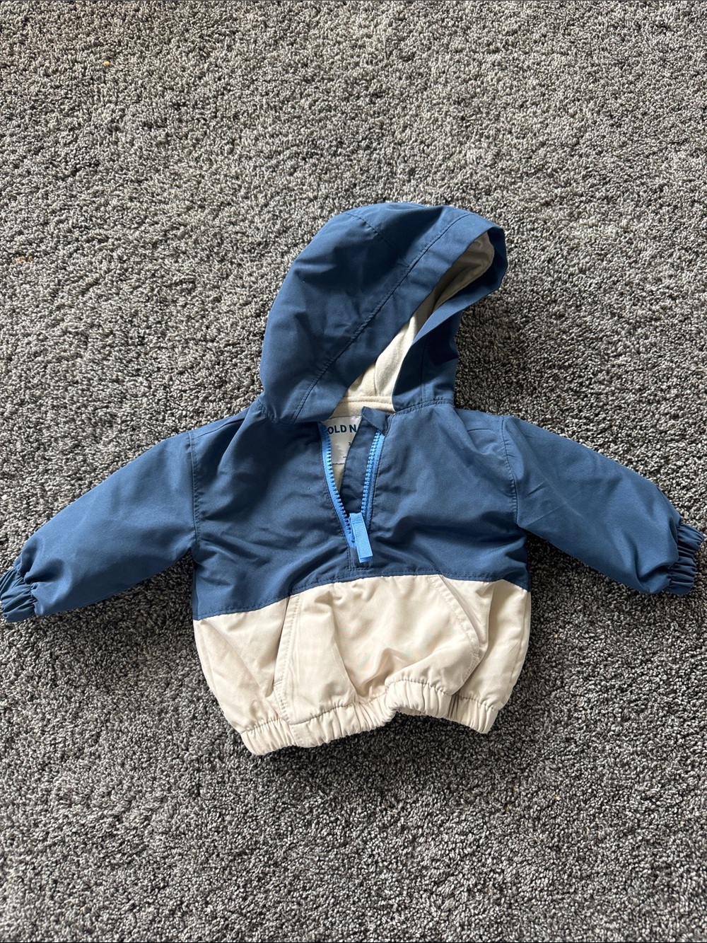 Old Navy Navy and Light Blue Baby Hooded Pullover